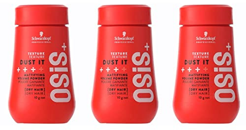 3x Schwarzkopf Osis Dust it Powder 10g