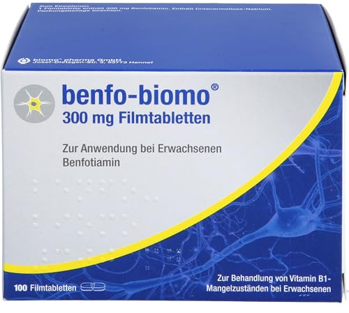 Benfo-biomo 300 mg Filmtabletten bei Vitamin B1-Mangelzuständen, 100 St. Tabletten