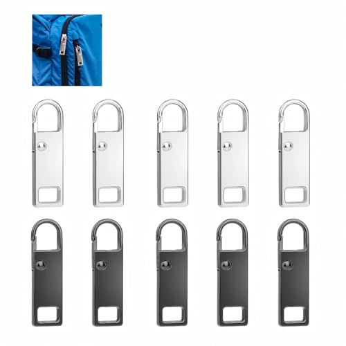 ZenithFast Reißverschluss Zipper für Jacken, Rucksäcke und Koffer - Reparaturset für Reißverschlüsse - 10 Stück