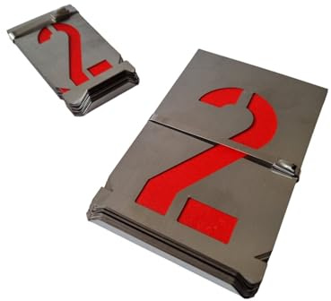 Zahlen Schablonen Set 0-9 | 100 mm (10 cm) | Rostfreier Edelstahl | Große Ziffern Signierschablonen für Industrie & Handwerk | Margreiter Technik