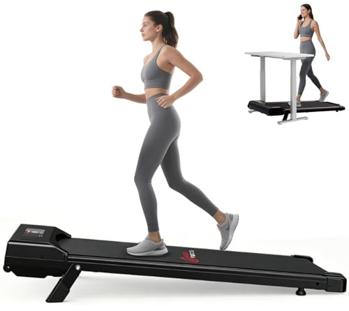 HomeFitnessCode Laufband mit Neigung für Zuhause - Walking Pad Elektrisch | Laufpad mit Steigung Treadmill 130KG Gehband unter Schreibtisch Walkpad Klein Walking Band Laufbänder