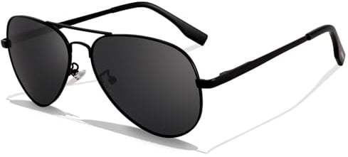 LOJUDI Pilotenbrille Kinder Sonnenbrille Polarisierte Fliegerbrille Coole Verspiegelt mit UV400 Schutz für Jungen MäDchen Teenage 6-18 Jahre