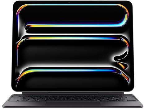 Apple iPad Magic Keyboard Case für das 13'' iPad Pro (M4) für angenehmes Tippen, integriertes Trackpad, Reihe mit Funktionstasten, Deutsch - Schwarz ​​​​​​​