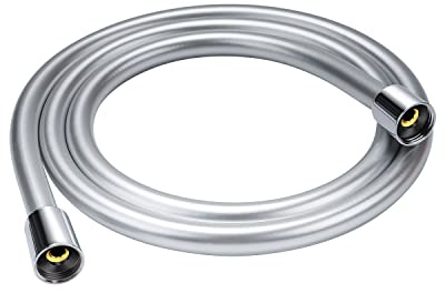 Duschschlauch 1,6m- YEAUPE Brauseschlauch mit Verdrehschutz 160cm Standard 1/2 Anschluss,Flexibel & Knickfest, Trinkwassergeprüft & Druckgeprüft Silbrig