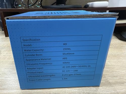 Klarsonic Ultraschallreinigungsgerät, 50000Hz Dental Pod 250ML Ultraschallreiniger - Ultrasonic Cleaner mit 6 UV Lampe für Zahnschiene, Zahnspangen, Retainer, Zahnersatz, Aligner, Prothesen, Schmuck