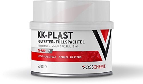Vosschemie Füllspachtel 500 g styrolfrei – 2K Polyesterspachtel für Auto, Boot, Metall, Holz & GFK – geringer Schrumpf, schnell trocken und schleifbar