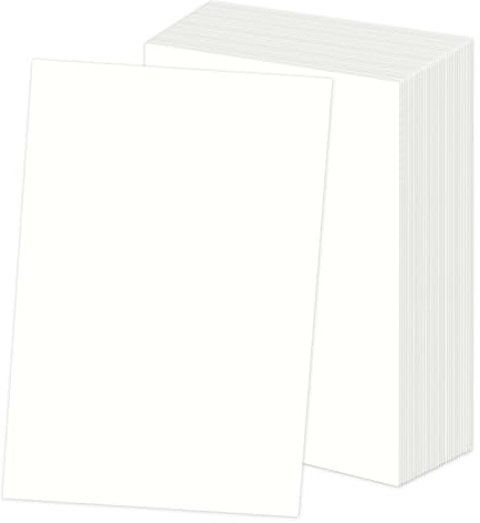 30x Tonpapier A4, 250g/m² Dickes Papier Creme Weiß, Bastelpapier Tonkarton | Druckerpapier für Schreiben Malen Einladungen Scrapbook Menüs DIY-Karten Basteln