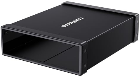 cenmate Optisches Laufwerksgehäuse für 5,25-Zoll-Blu-Ray/CD/DVD-SATA-Laufwerk, 3* USB-Host, Aluminium Externes Gehäuse mit USB-A/C3.0-Kabel, HotSwap-fähig (KEIN Laufwerk, Keine IDE-Unterstützung)