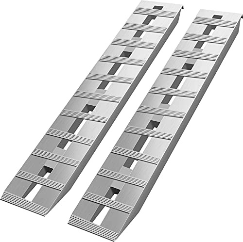 VEVOR 1520 x 305 mm Aluminiumrampen 2 STK. ATV-Rampen Laderampen 6000 lbs / 2722 kg Kapazität Bis zu 16 Zoll / 406 mm Ladehöhe