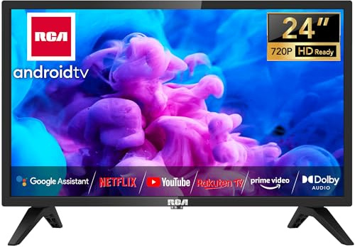 RCA Smart TV 24 Zoll(60cm) Fernseher Android TV HD Ready Triple Tuner APP Store YouTube Netflix DAZN Disney+ WiFi Bluetooth(2023)