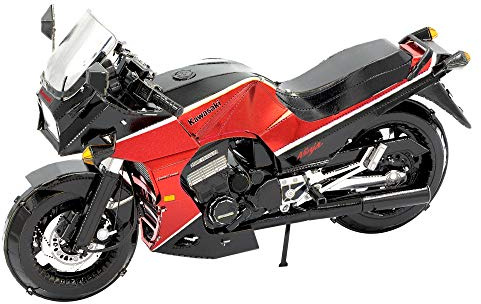 Metal Earth 3D Metallbausatz Motorrad Kawasaki GPZ900R ab 14 Jahre | Präzise lasergeschnittene Metallteile zum Zusammenstecken ohne Klebstoff. Detailreiche Modelle mit bebilderter Bauanleitung