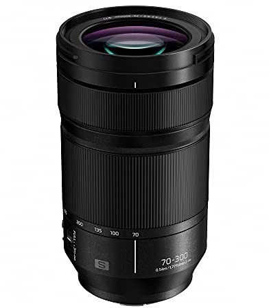 Panasonic LUMIX S Series Kameralinse, 70-300 mm F4.5-5.6 Makro O.I.S. L Mount Wechselobjektiv für spiegellose Vollbild-Digitalkameras Schwarz
