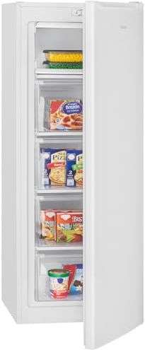 Bomann Gefrierschrank 143cm I 4 Sterne-Gefrierfach I Temperaturbereich: ≤ -18°C I Tiefkühlschrank leise 40dB I wechselbarer Türanschlag I Gefrierschrank gross I 168L Freezer I GS 7364 weiß