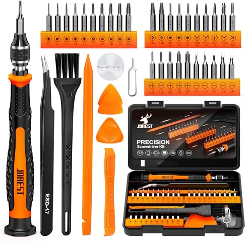 JOREST 40Pcs Feinmechaniker Schraubendreher Set, Mini Werkzeug Set mit Torx T5 T6 T8 T9 T10 T20, usw, Reparatur Kit für iphone, ipad, Switch, PS4, Xbox, Laptop, Macbook, Computer, Brille, Uhren, usw