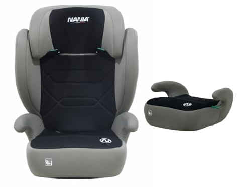 Nania Belem 2 in 1 I-SIZE Kindersitz 15-36kg, Kinderautositz, Gruppe 2/3, 100-150 cm, Einstellbare Rückenlehne und Kopfstütze, mit Seitenschutz