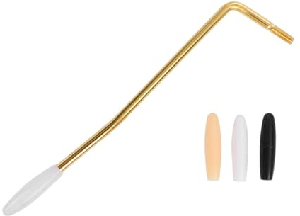 Goldener Gitarren Tremolohebel mit 5, 0-mm Gewinde für E-gitarren | Metall Ausführung, 3 Kappen im Lieferumfang, Gaq106 für Spieler und Gitarrenliebhaber