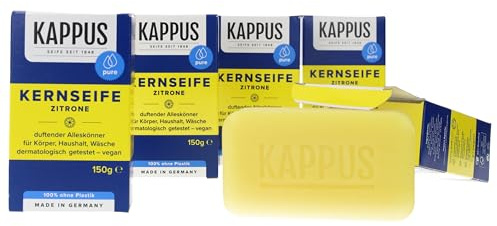 5x 150g KAPPUS ZITRONEN KERNSEIFE Kernseife Zitrone