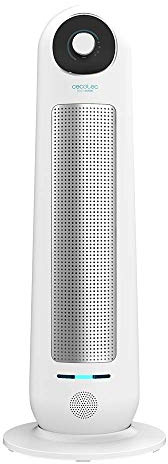 Cecotec Keramisches Heizgerät ReadyWarm 10000 Top Ceramic. 2200 W, Vertikaler Leistungsstarker mit Oszillation, 3 Betriebsmodi und Verstellbarem Temperaturregler, Betriebsanzeiger