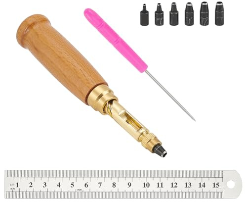 FINGERINSPIRE Lochstanzer Holz Kunststoff Edelstahl Mit Schraubverschluss