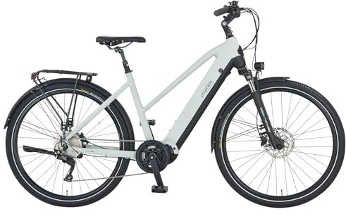 Prophete Entdecker 5.0 E-Bike – 28 Trekkingrad – Mittelmotor AEG SportDrive II 250 W/100 Nm – 48 V/720 Wh Akku – Deore 10-Gang – Hydr. Scheibenbremsen – grau/schwarz - RH 50cm