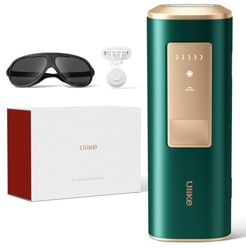 Ulike Air 2 IPL Geräte Haarentfernung für Damen und Herren mit Eiskühltechnik, nahezu schmerzfreie Ergebnisse, Sichere Alternative zur Laser Haarenentfernung, für Körper und Gesicht