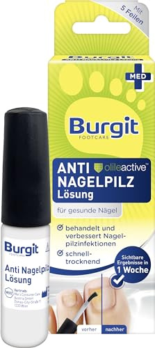 Anti Nagelpilz Lösung (4ml) · Burgit · Gegen Nagelpilz · Schnelle Pilzbehandlung · Bei Nagelinfektionen · Verfärbte & Verdickte Nägel