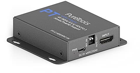 PureTools eARC Audio Adapter, Splitter und Extraktor – Extrahiert Dolby Atmos TrueHD DTS-HD von HDMI 2.1 eARC-Geräten auf ältere Audio/Video Receiver