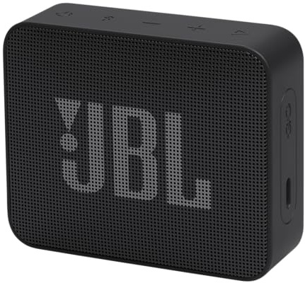 JBL GO Essential 2, tragbarer Bluetooth-Lautsprecher mit Original JBL Pro Sound, bis zu 5 Stunden Akkulaufzeit, mit IP67 wasserdichtem Design, Schwarz