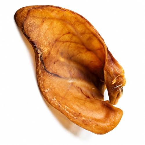 Schweineohren für Hunde 1 kg XXL, 100% natürliche Kauartikel ohne Zusatzstoffe, luftgetrockneter Kausnack zur Zahnpflege für kleine & große Hunde – Lucze