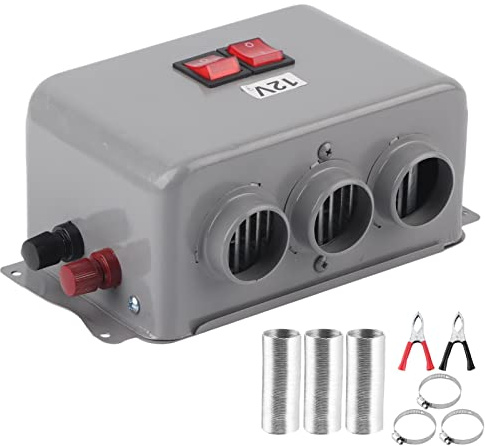 12V Auto Heizlüfter Autoheizung 3-Loch 400W-600W 60-65℃ Winterschnelle Heizung Wärmer Frost Entfernen Abtau-Defoggers Geräuscharm Winterartikel Winter Defroster Demister Windschutzscheiben