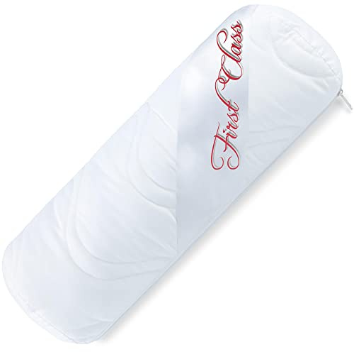 CelinaTex First Class Nackenrolle 40 x 15 cm Mikrofaser Kissen Hohlfaser Nackenkissen atmungsaktiv Kochfest mit Reißverschluss Kugelfaserfüllung