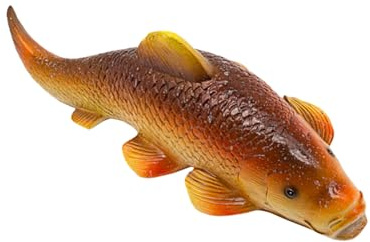 Mocoocouture Realistische Schwimmende Fischstatue Teichdekoration Gartenteichzubehör Kunstharz Kunsthandwerk Ornament Ausstellungszubehör Wasserdichter Gartenfisch