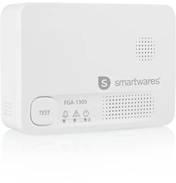 Smartwares Kohlenmonoxidmelder - 10-Jahres-Sensor - mit Testknopf - LED-Anzeigen - FGA-13051