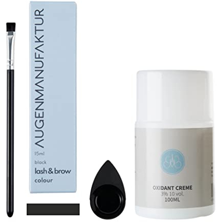 Augenmanufaktur Colour Lash & Brow Basis Kit (black) - Set zum Färben von Wimpern & Augenbrauen für ein natürliches und langanhaltendes Ergebnis