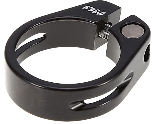 Watris Veiyi Sattelklemme 34,9 mm, Aluminiumlegierung Fahrrad Sattelklemme, Mountainbike Sattelstützenklemme Sattelkloben Zubehör (Schwarz)