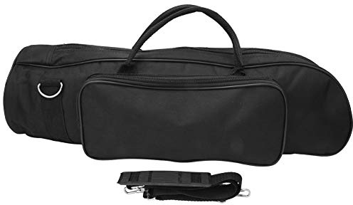 Dilwe Trompetentasche, Nylon wasserdichte Trompetentasche Etui Robustes Tuch Musikinstrument Zubehör, Schwarz