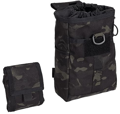 EXCELLENT ELITE SPANKER Molle Dump Pouch Abwurfsack Kordelzug Magazintasche | abwurfsack gürteltasche,zusammenklappbar magazintasche,mag dump taschen,für camping/wandern/schießen/jagen