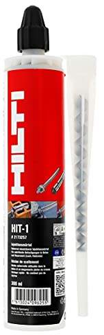 Hilti Montagemörtel Hit - 1 Kartusche 300 ml - Injektionsmörtel 2K Mörtel - verarbeitung mit handelsüblicher Dichtstoff-Auspresspistole