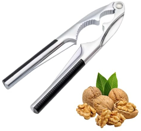 Nussknacker Haselnüsse,Haselnussknacker Maschine Edelstahl,Nußknacker für Walnüsse,Hochwertiger Metall Nutcracker,Rutschfestem Griff Walnussknacker,Hebel Walnut Cracker,Haselnuss Sheller (Schwarz)