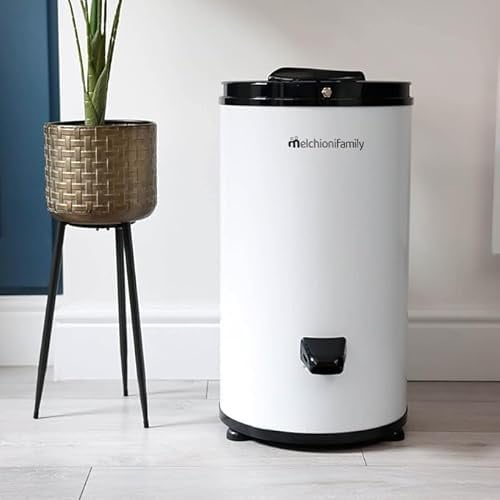 Melchioni Family TORNADO Schleudertrockner Inox, Tragbarer Platzsparender Wäschetrockner, Leiser Wäscheschleuderer, 6 kg Kapazität, 3200 U/Min