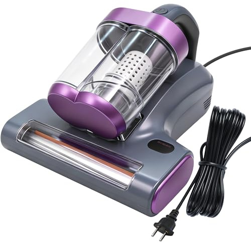 KOLERFLO Milbensauger mit UV-C-Licht & 65℃ Heißluft – 3-in-1 Matratzensauger 400W, 16000Pa Saugkraft, 12.000 Schläge/min, 5m Kabel, 350ml Staubbecher, entfernt Milben & Allergene für Allergiker