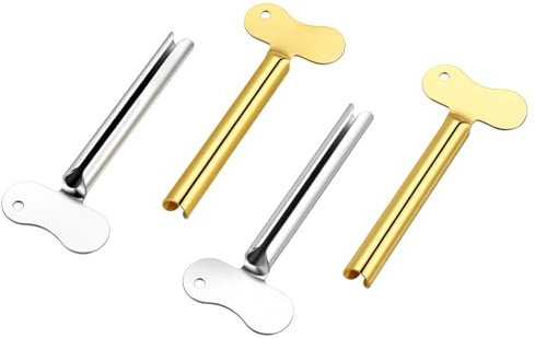 RAHHLIZS 4 Stücke Tubenquetscher für Alle Tube Tubenausdrücker | Tubenpresse Zahnpasta Quetscher Tubenschlüssel Toothpaste Squeezer für Zahnpasta Haarfärbemittel Pigmente Geeignet