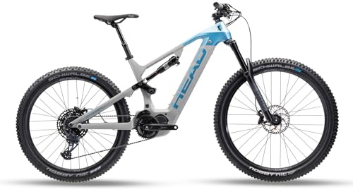Head Unisex - Adult Muret Trail Full Suspension E-Mountain Bike E-Fully, Grey/Blue