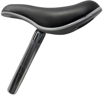 pistro Fahrradsattel für Kinder Fahrradsitz Ersatz Kinderfahrradsattel mit Sattelstütze PU-Leder 22x11.2cm Outdoor Radfahren