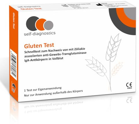 self-diagnostics Gluten Test Zöliakie Schnelltest für Zuhause - Darmgesundheit und Immunsystem