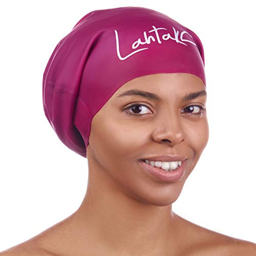 Extra große Badekappe für Lange Haare – Silikon Schwimmkappe mit Komfort-Sitz – Für Dreadlocks, Zöpfe & Afro – Wasserdicht & bequem – Damen & Herren Badehaube