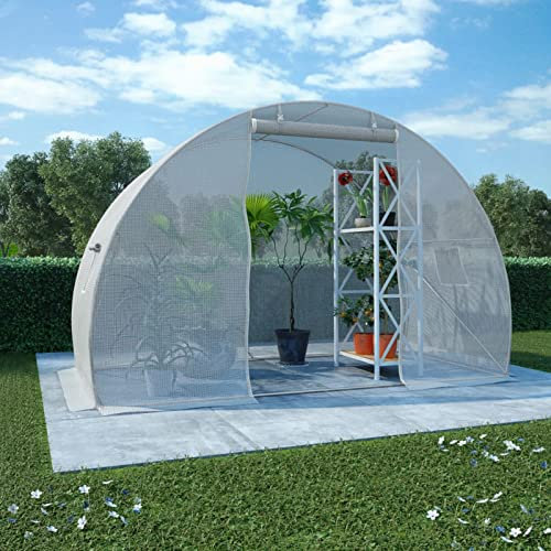 Gewächshaus, Wintergarten Bausatz, Tomatenhaus, Treibhaus, Garten, Greenhouse, Gartengewächshäuser, Anlehngewächshaus, 4,5 m² 300×150×200 cm