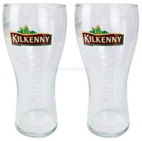 Kilkenny Bier Bierglas Glas GläserSet - 2x Biergläser 0,5l geeicht