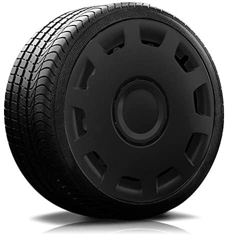 RADKAPPEN-Koenig 16 Zoll 16 ET-Nr.15 Premium Line (Schwarz) Radkappen/Radzierblenden 4 Stück