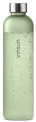VINSUN Trinkflasche 650ml, 1000ml, 1500ml - Kohlensäure geeignet, Tritan | Wiederverwendbar, Tritan, auslaufsicher - Leichte Wasser Flasche für Sport, Outdoor, Schule, Uni, Fahrrad, Büro, Gym